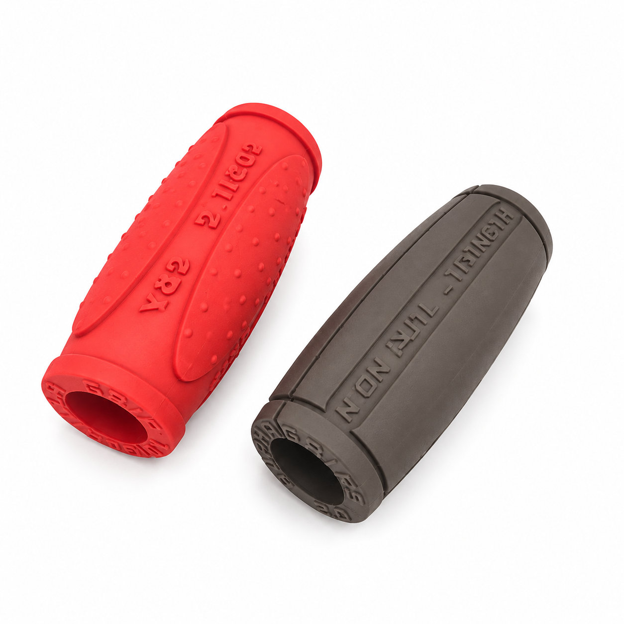 Fitness silicone grip molded rubber handle