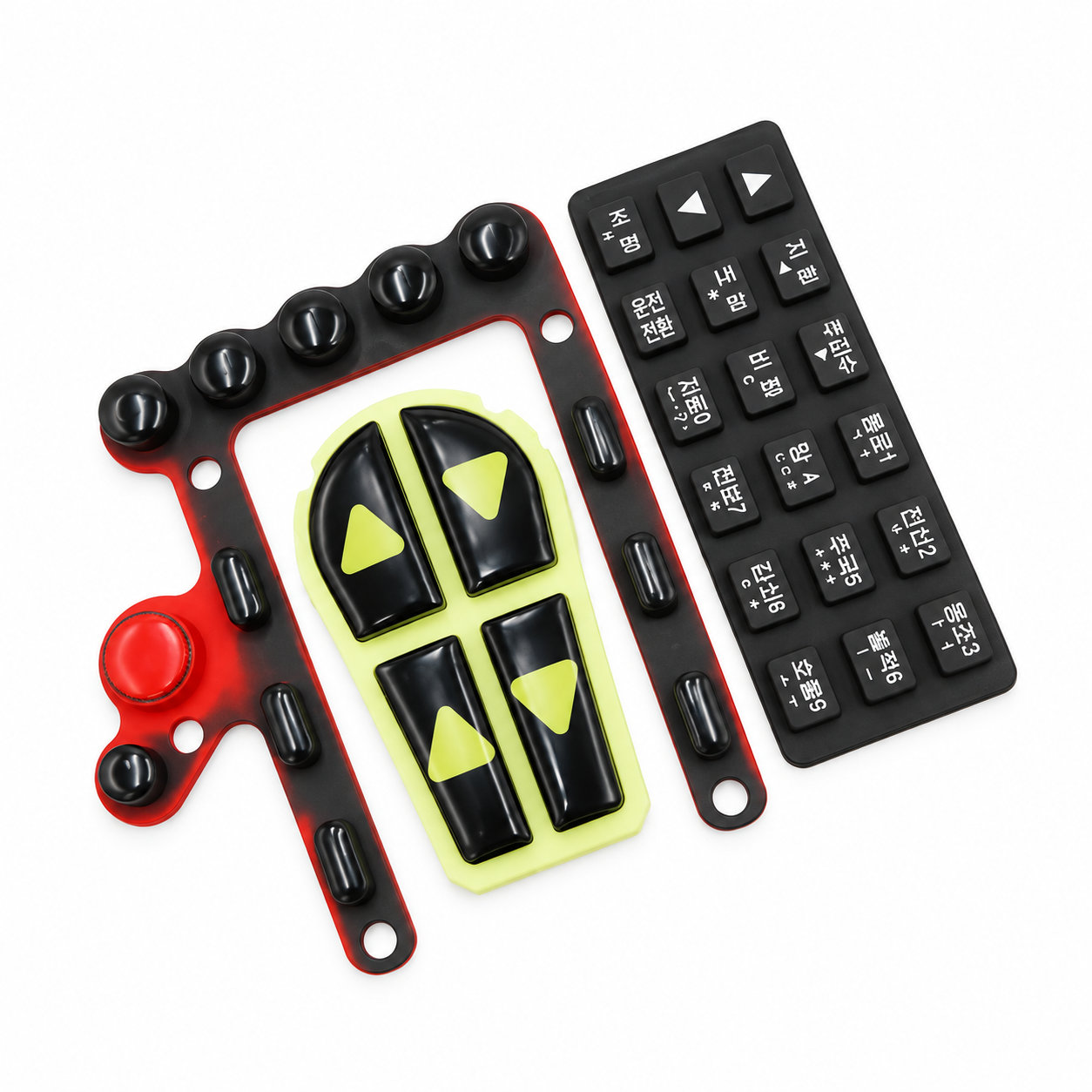 Durable small silicone buttons and function keypads