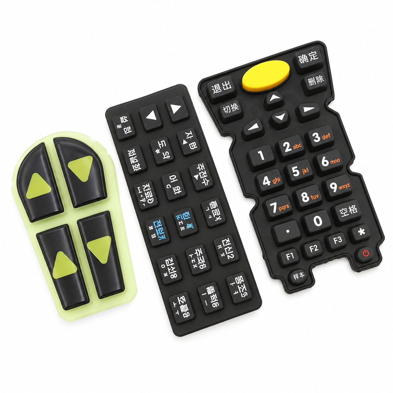 High quality molded silicone buttons and keypads for remote