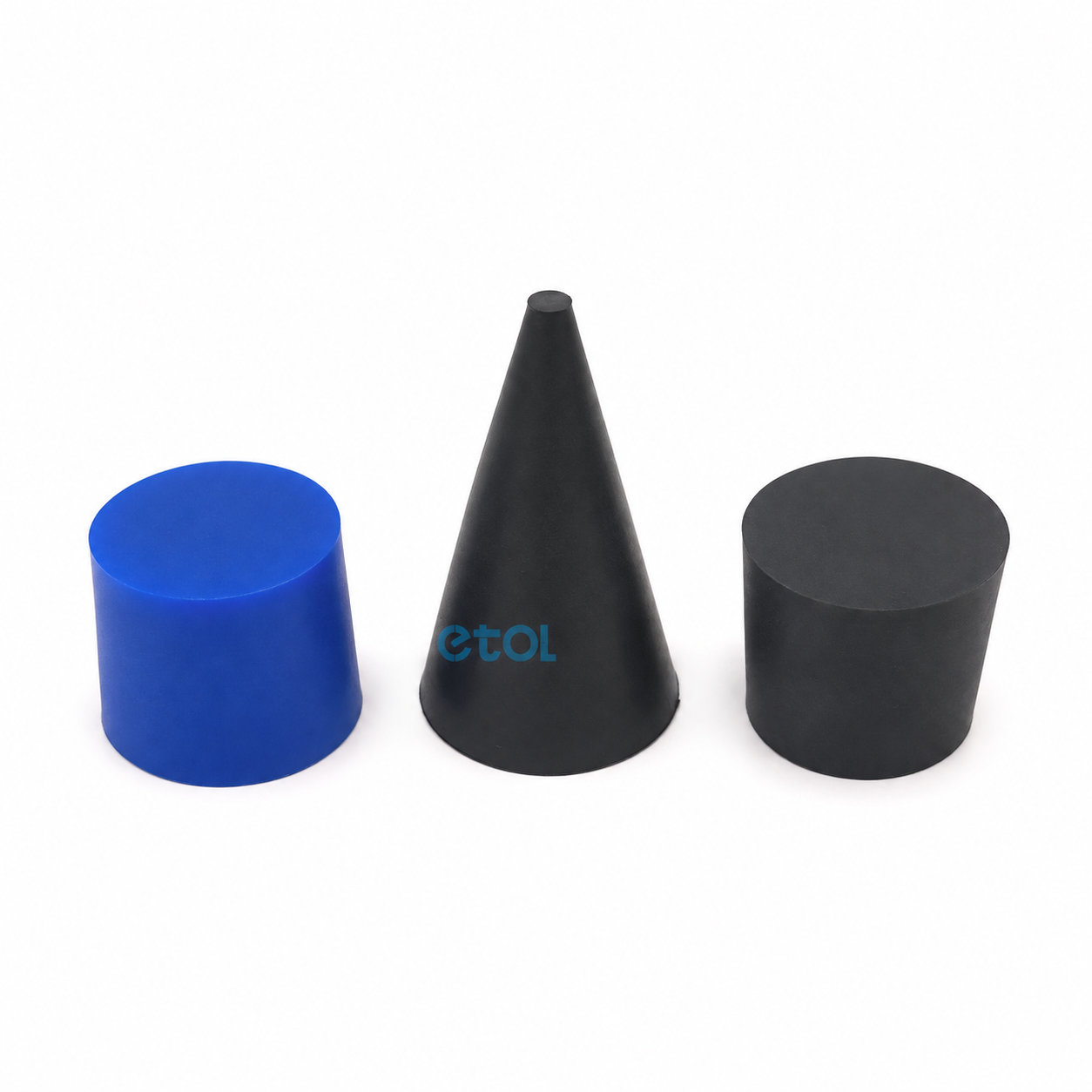 cone shape rubber plug customized silicone stoppers