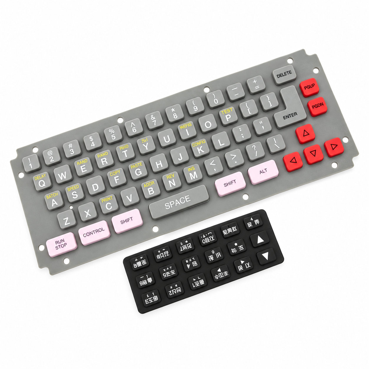 Custom wear-resistant silicone buttons/silicone computer keypad