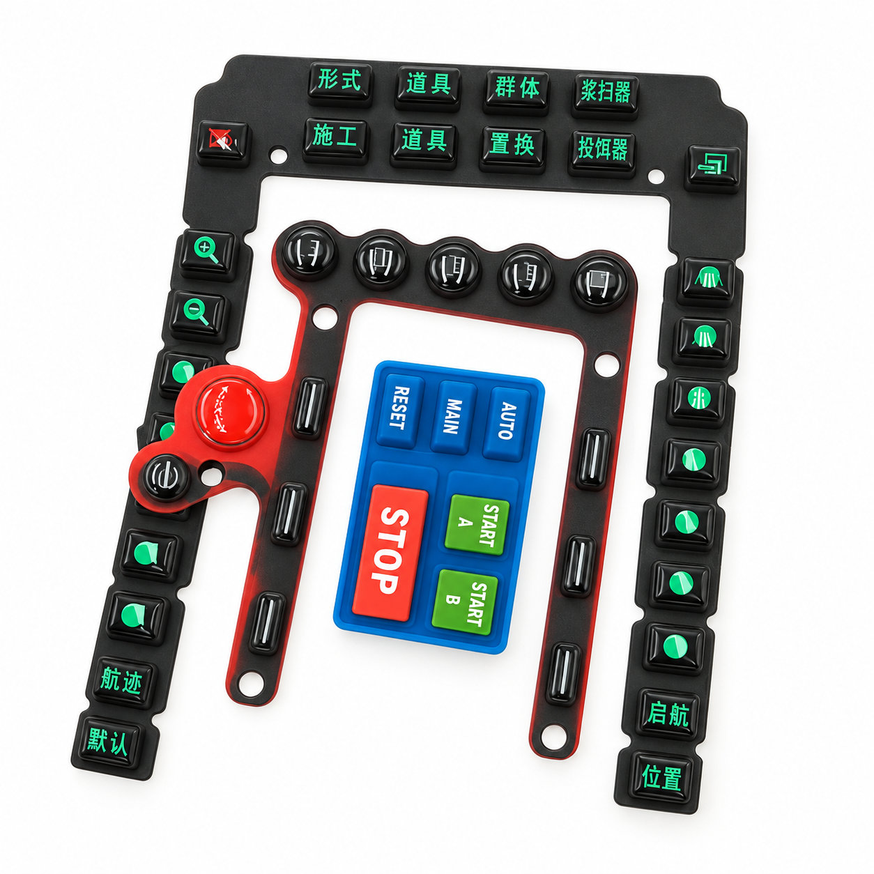 Custom made conductive rubber keypads/silicone push buttons