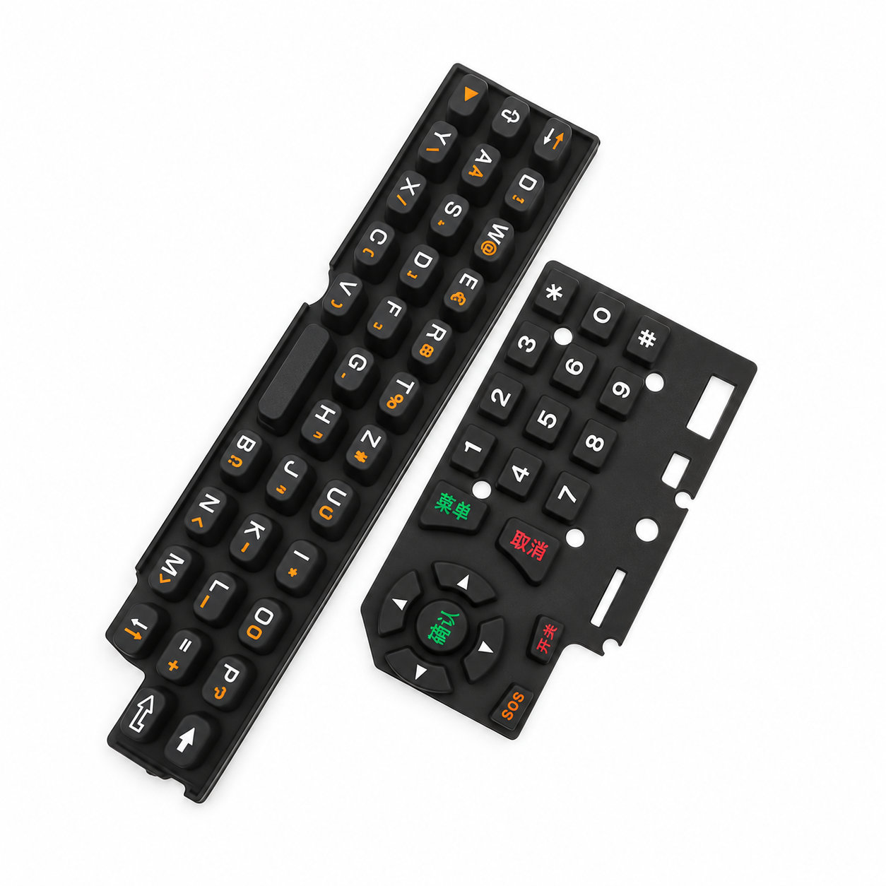 Custom made mini silicone keypads/silicone numeric keypads