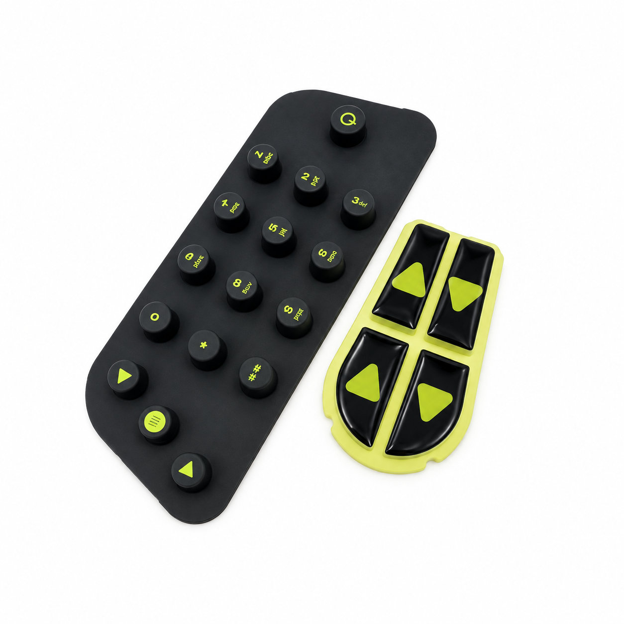 Custom made small silicone buttons/silicone numeric keypads