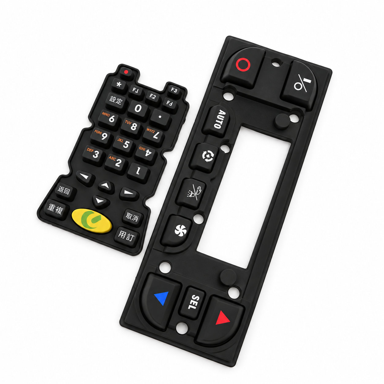 Custom small silicone buttons/remote and automobile keypads