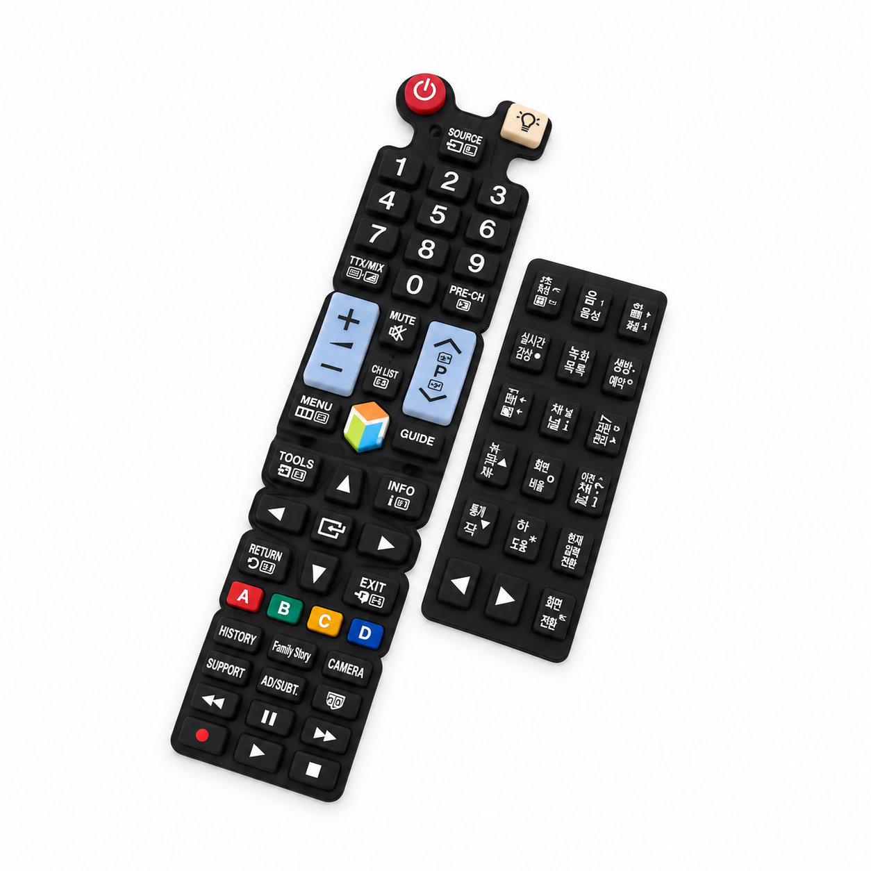 Custom made silicone buttons/remote control silicone keypads