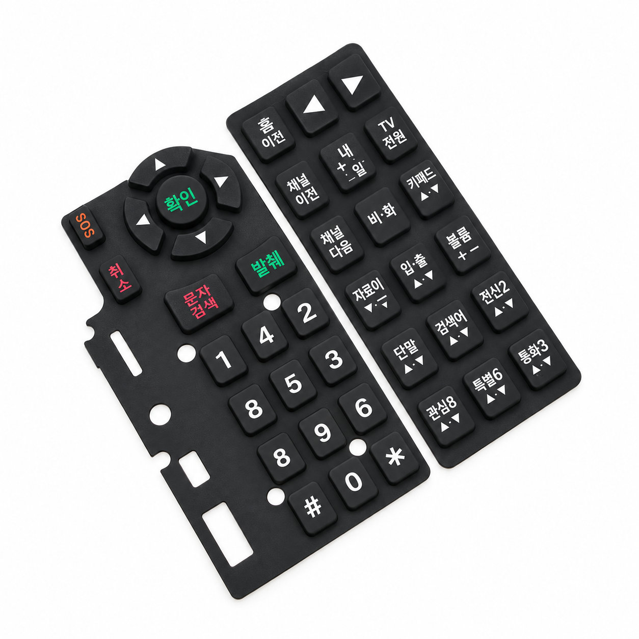 Customized conductive silicone keypads/silicone numeric keypads