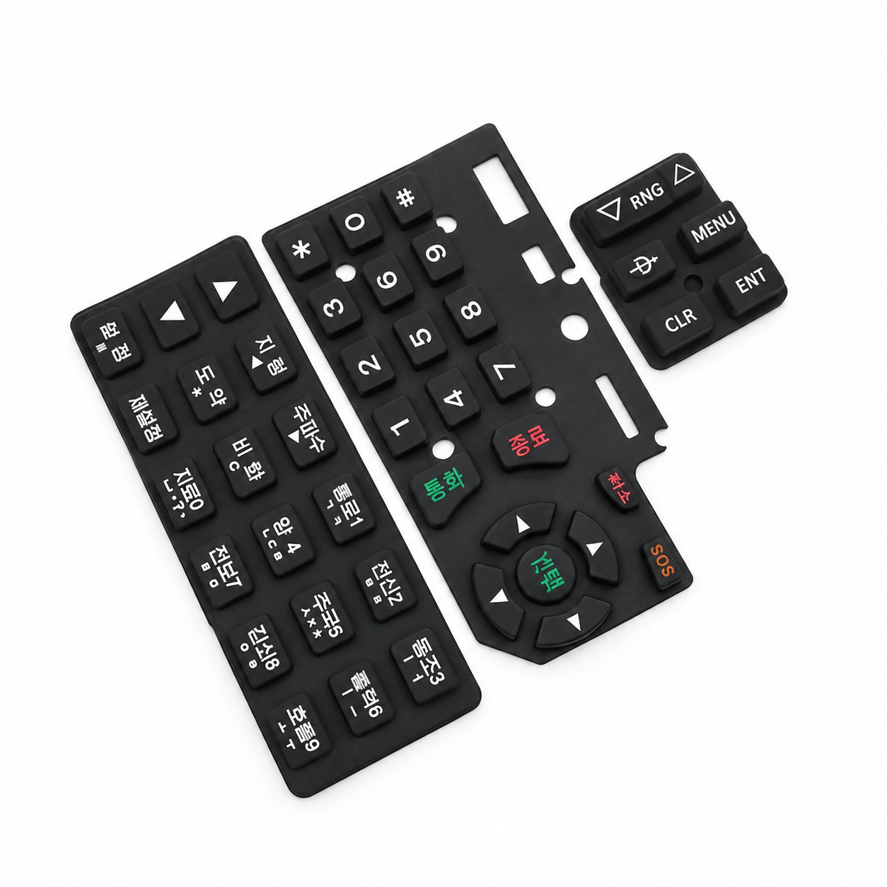 Customized conductive keypads and silicone numeric buttons