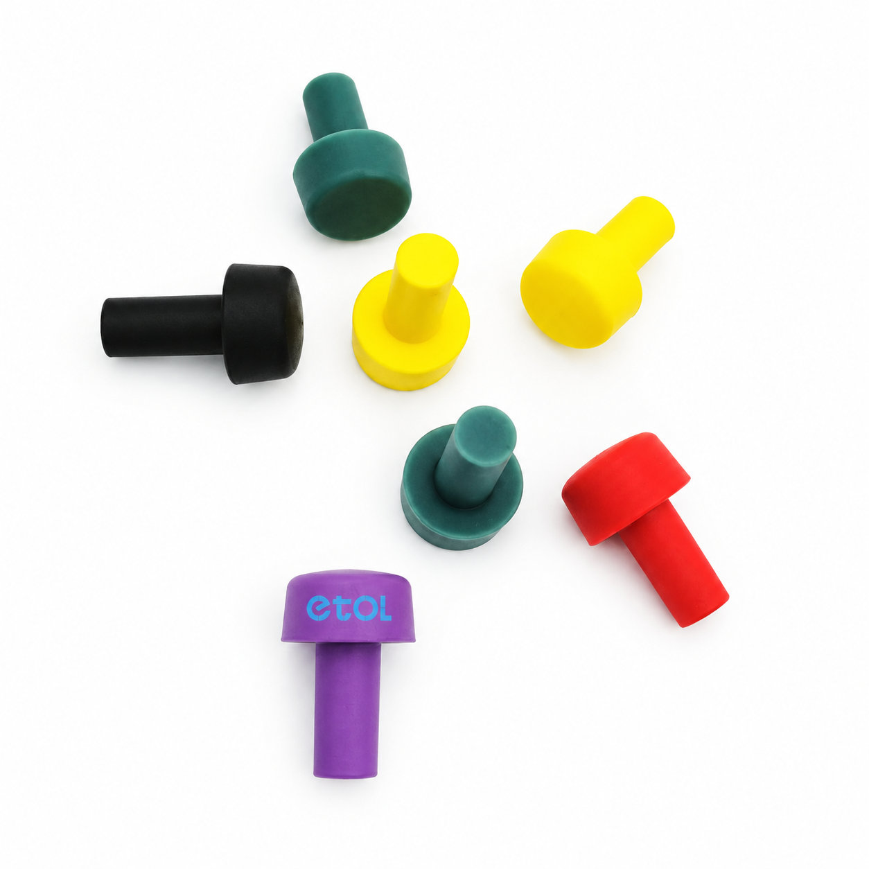 Custom rubber tips rubber bottom stopper