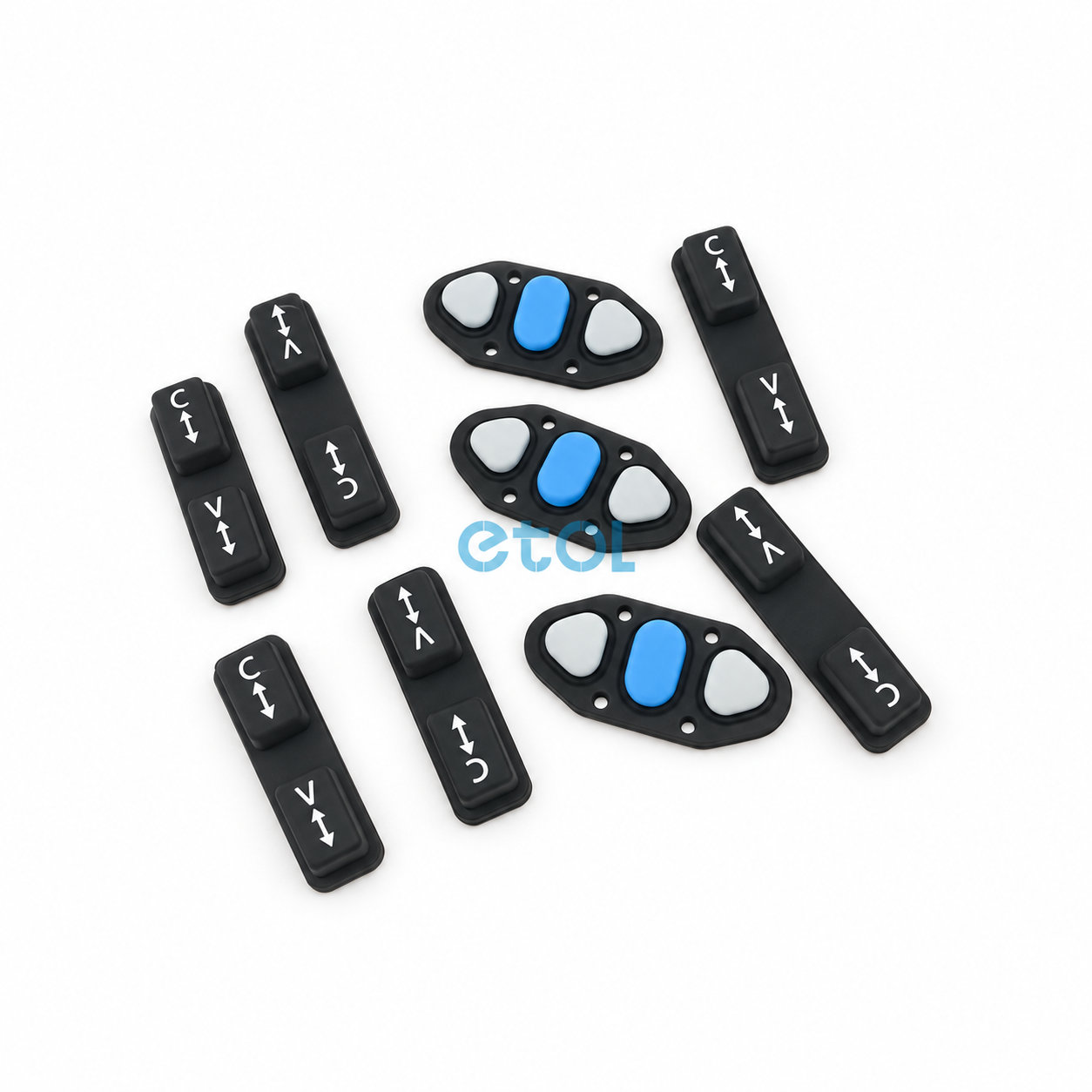 Eco-friendly silicone switch button/silicone single buttons