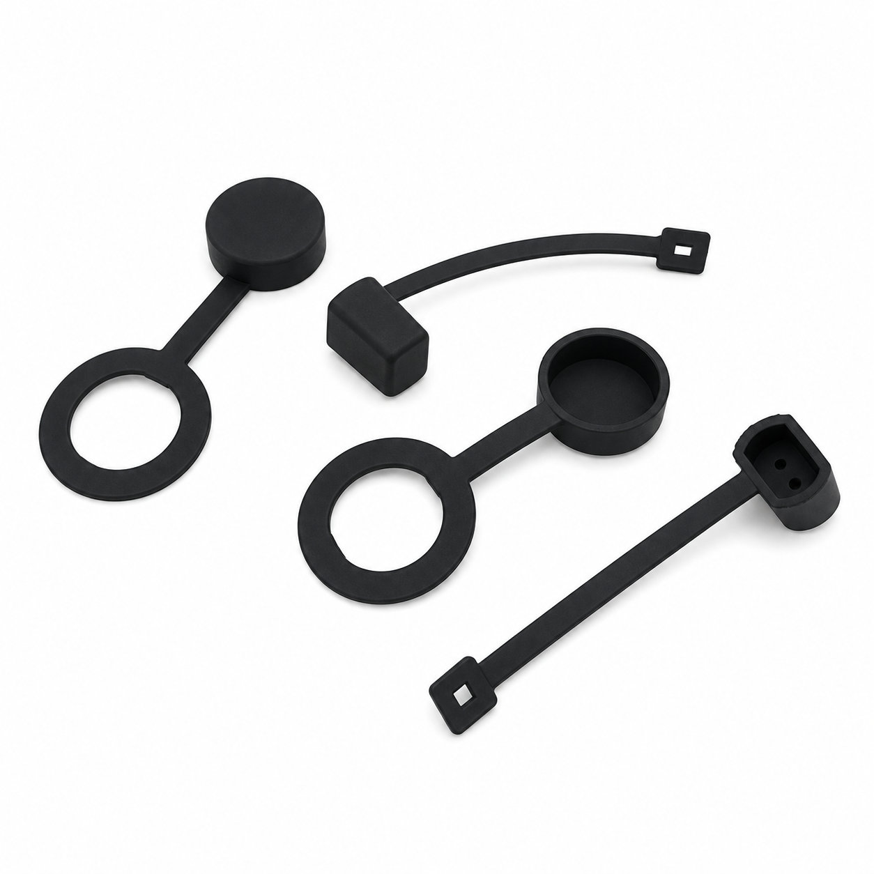 rubber silicone cap dustproof rubber connector cap
