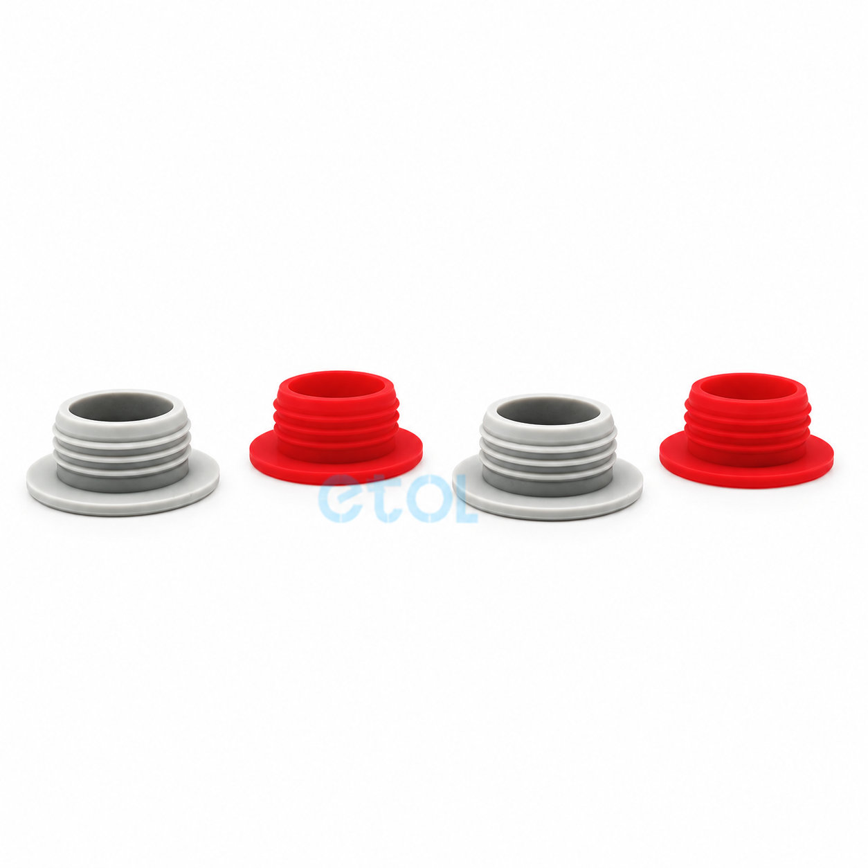 Custom threaded rubber plug rubber screw plug