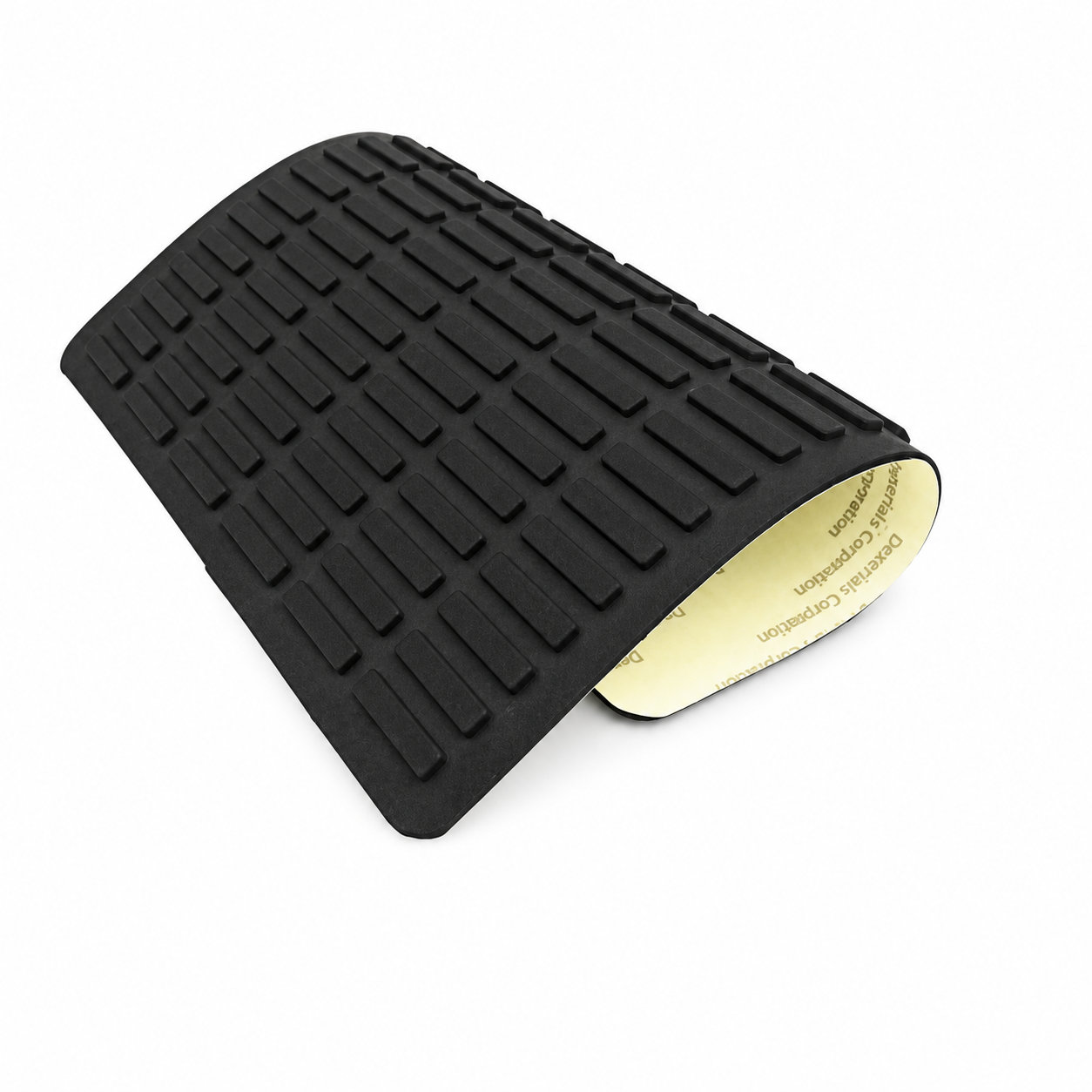 Anti-skidding adhesive-backed rubber bumper pad