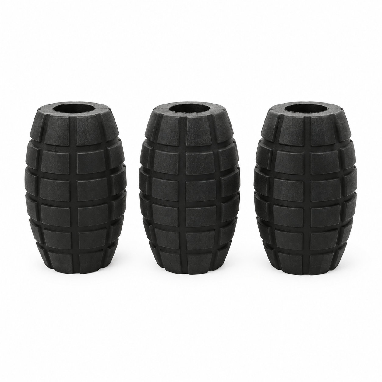 Round textured hard rubber grip handle