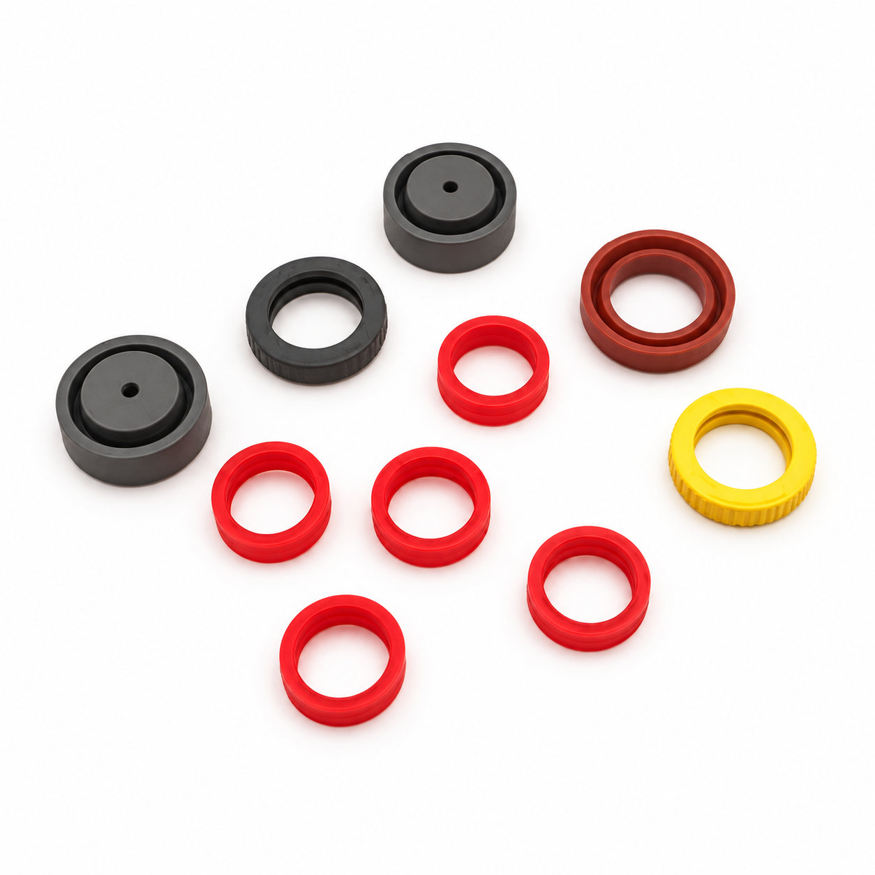 Round rubber bands colored silicone rubber washer