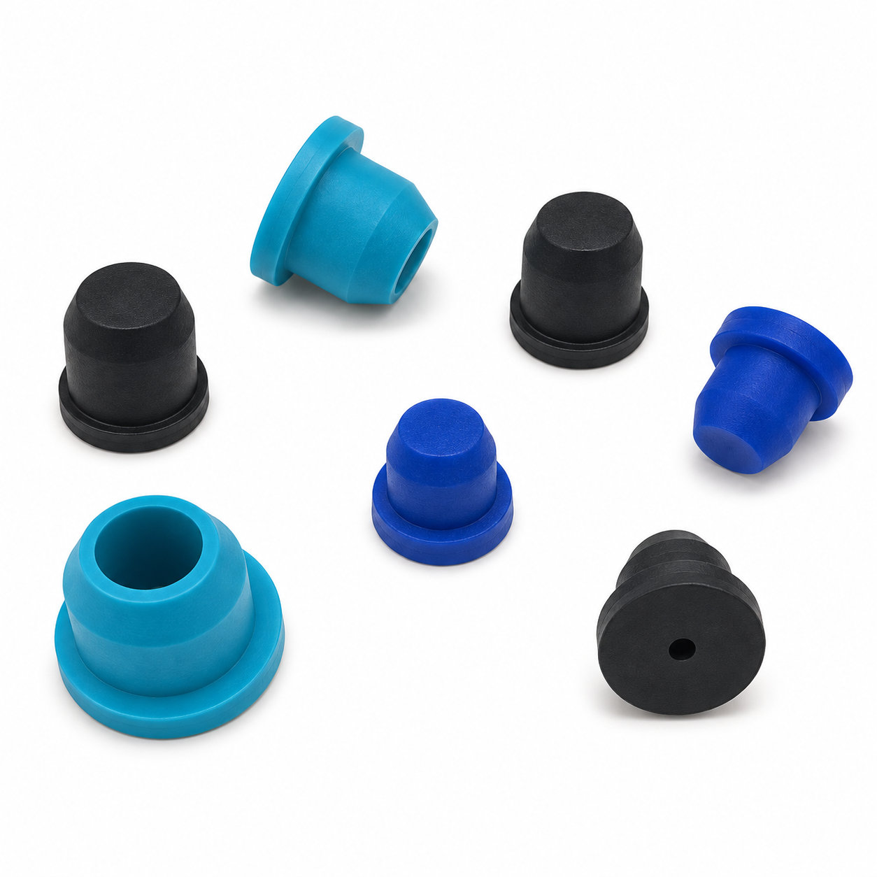 Custom heat resistant silicone rubber stopper