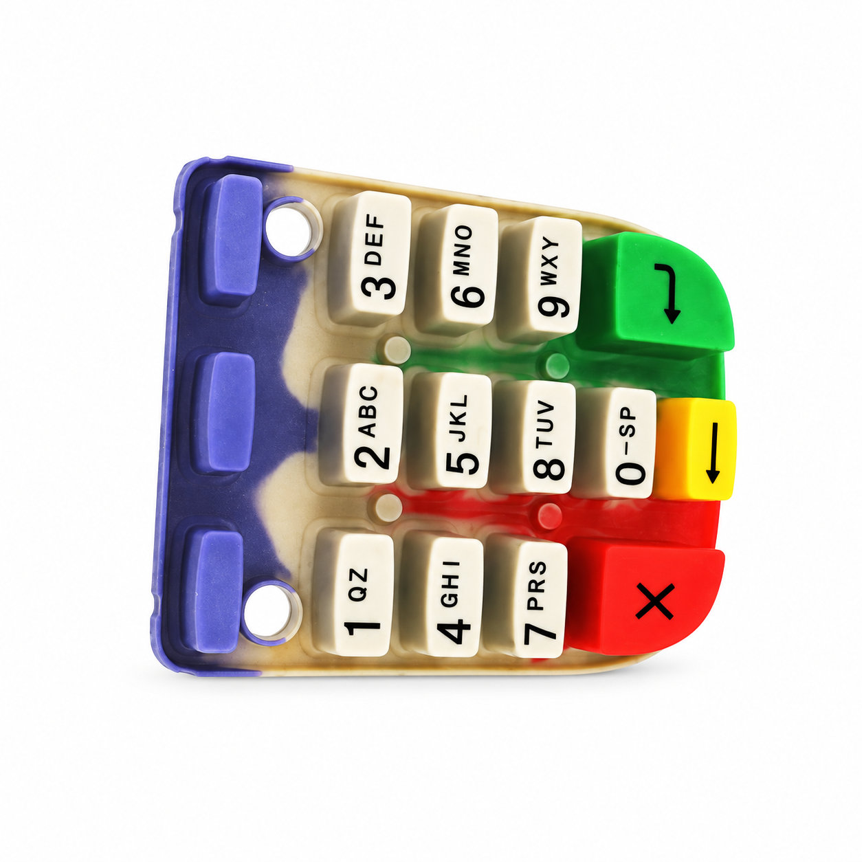 Custom dust proof electronic silicone rubber keypad for numeric keypad