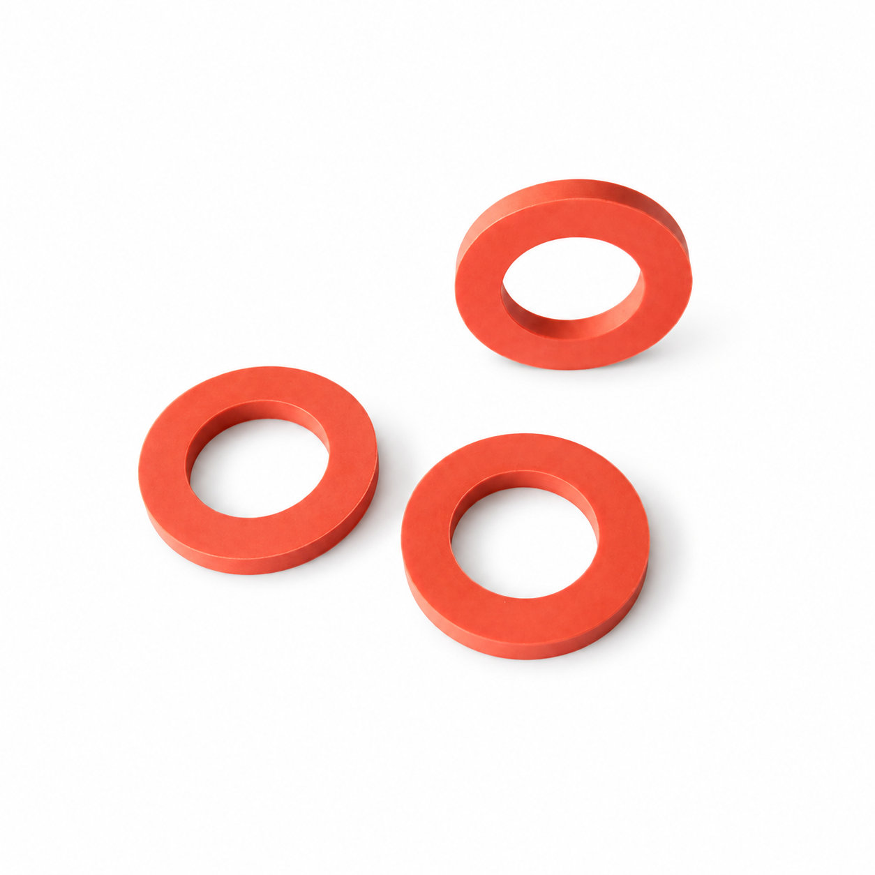 Custom molded colored rubber washer/rubber seal