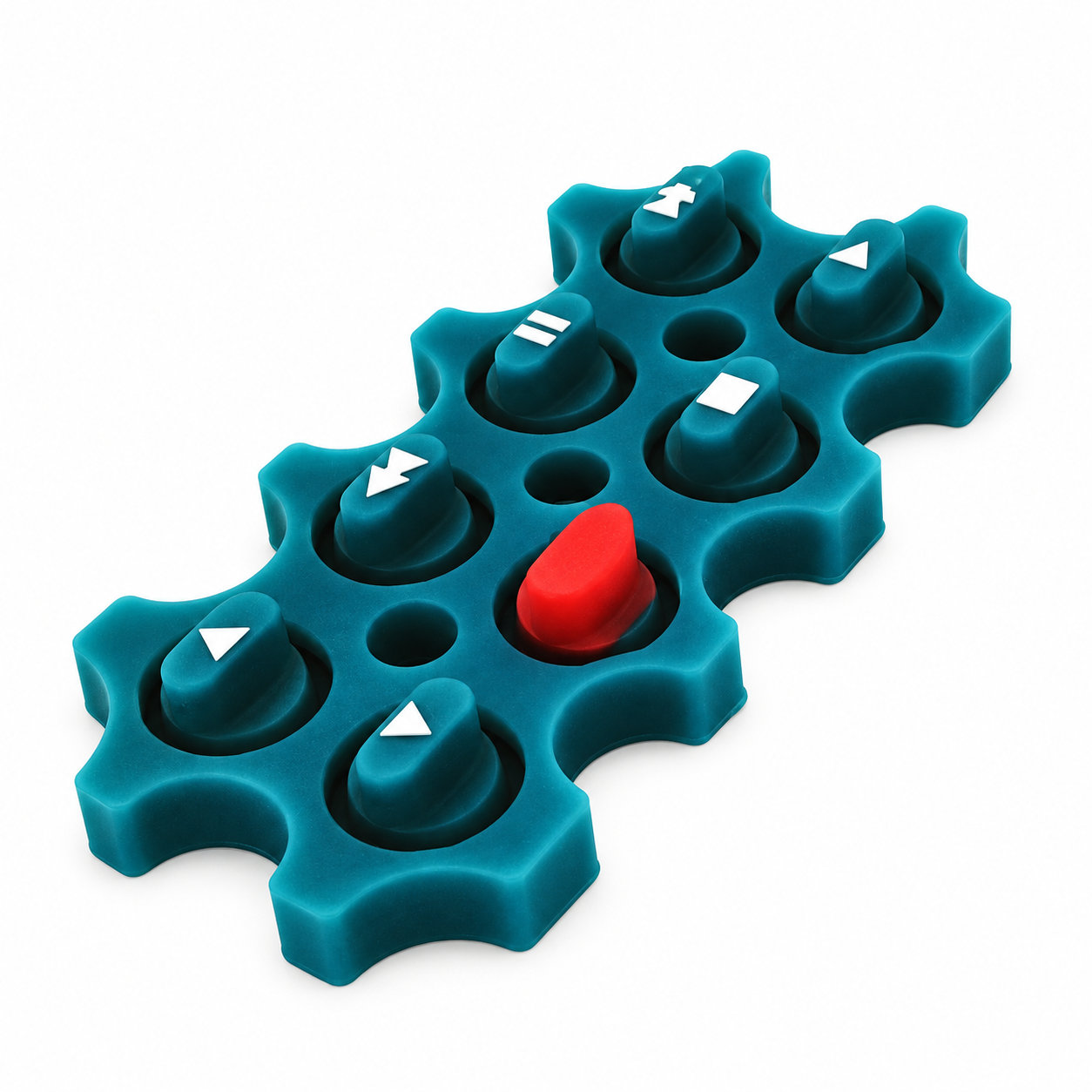 Rubber manufacturer durable remote control conductive rubber keypad