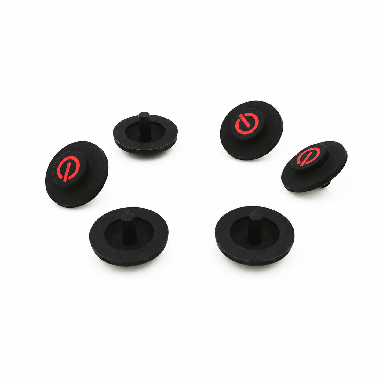 Heat resistant silicone rubber keypad conductive button