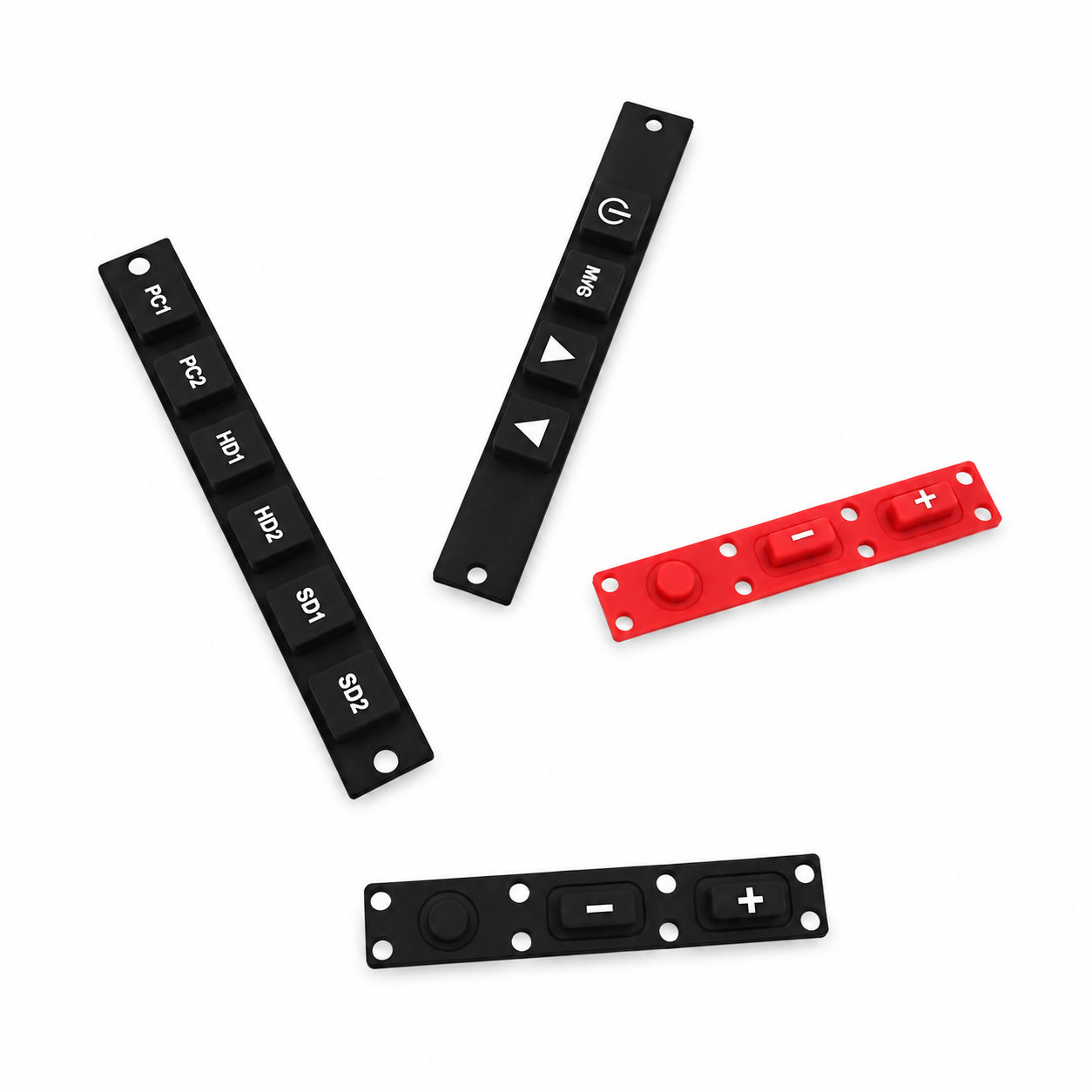 Custom printing molded silicone and rubber keypad