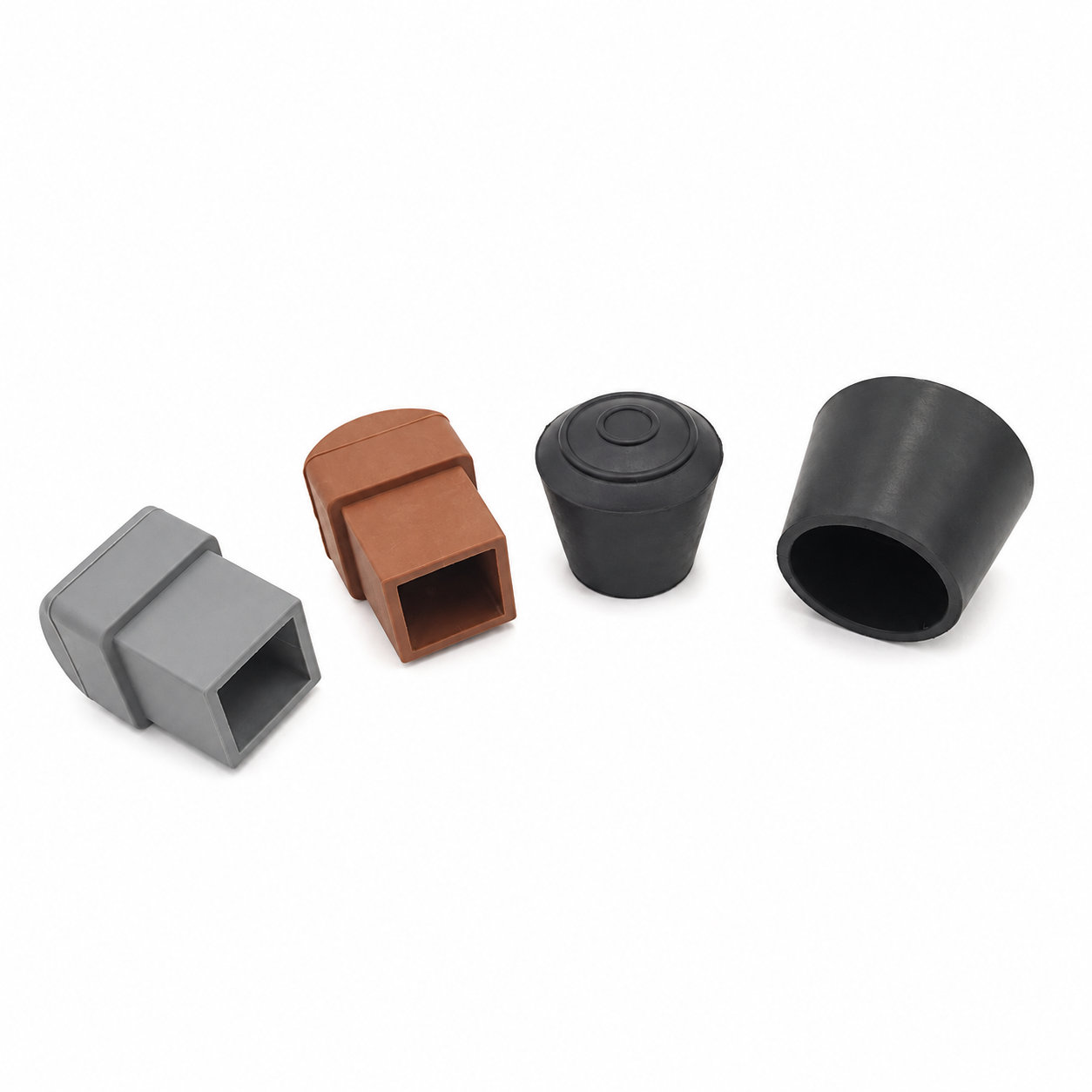 square rubber tips silicone rubber feet round foot