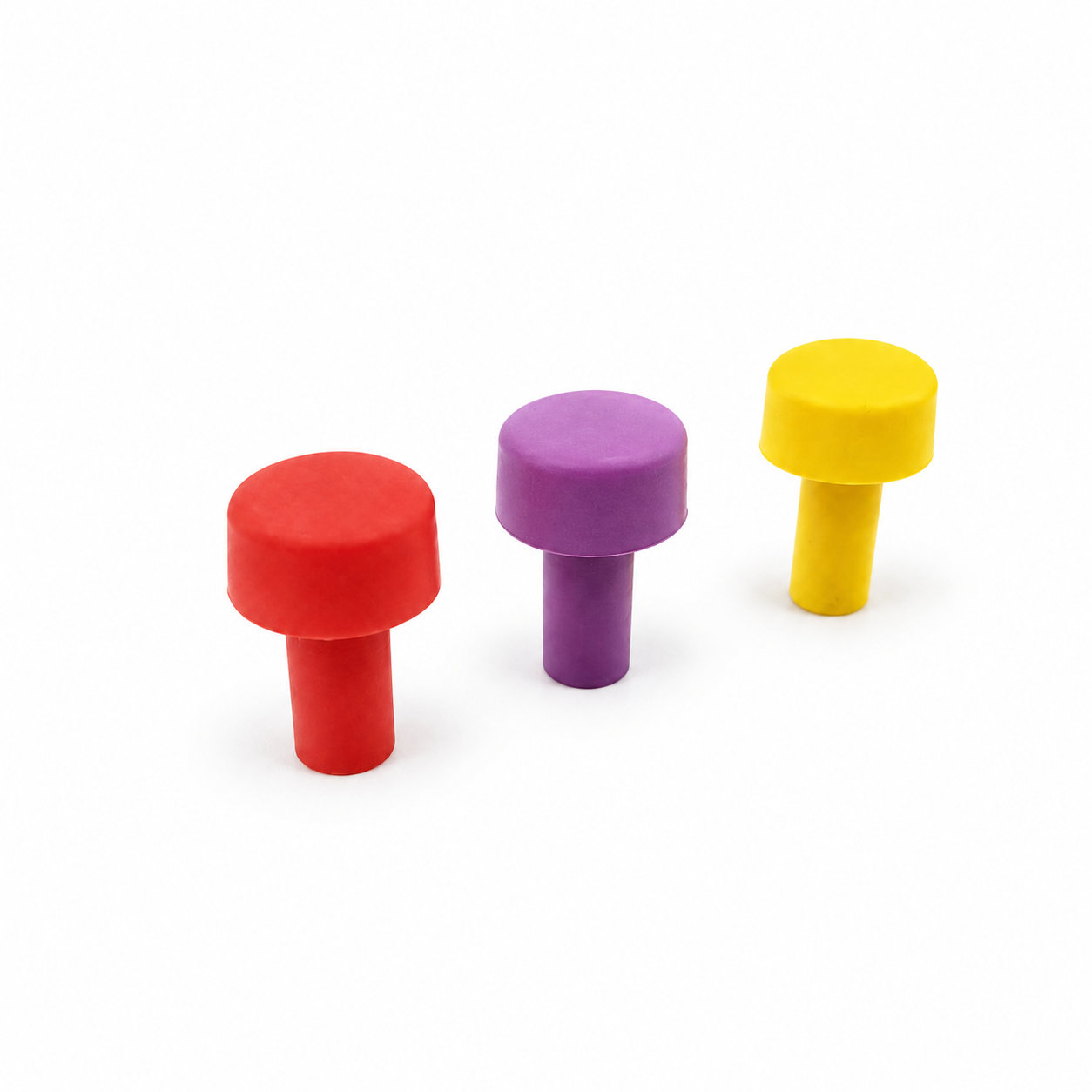 Custom made silicone rubber stoppers/colored rubber stoppers