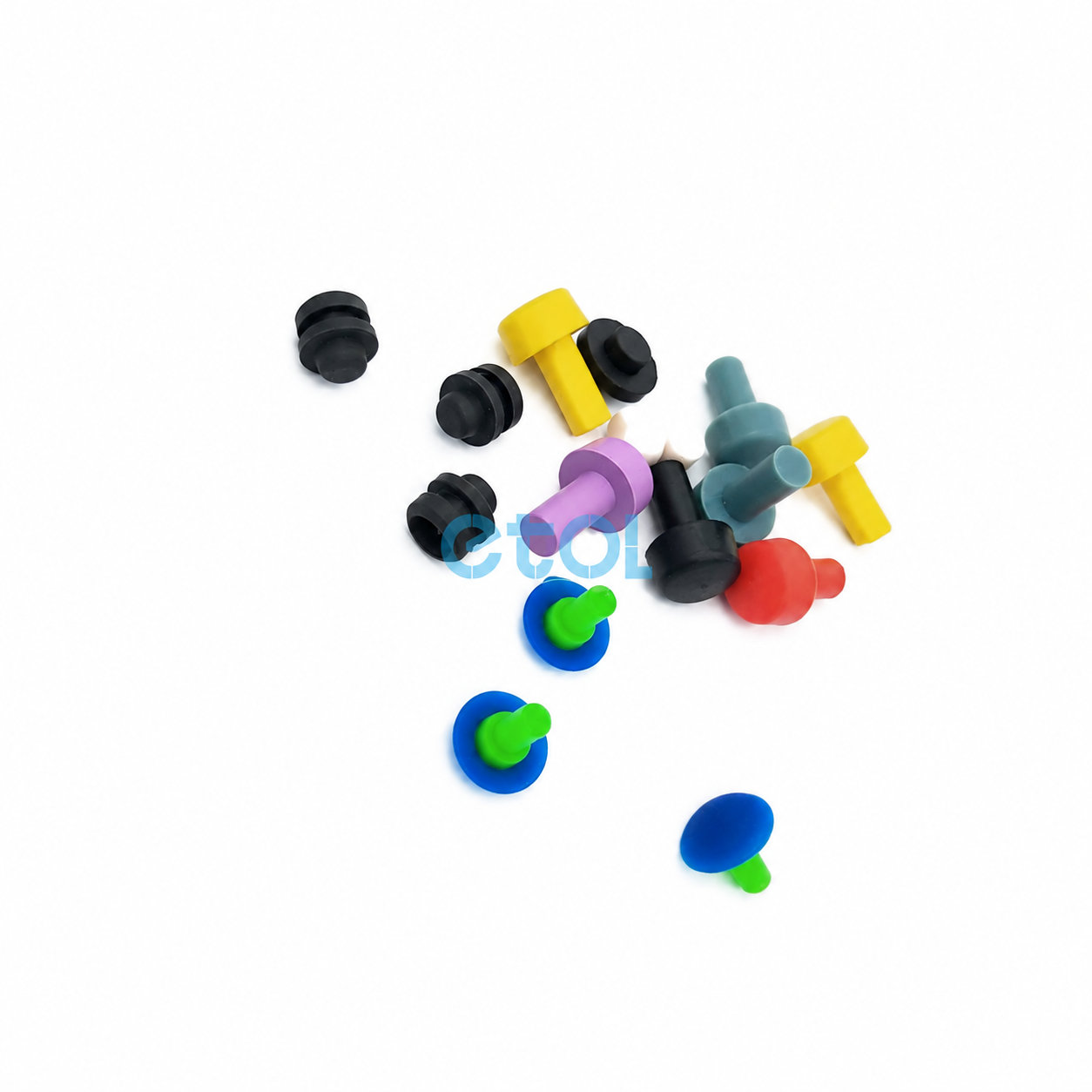 Colored silicone rubber stoppers/small rubber hole plugs