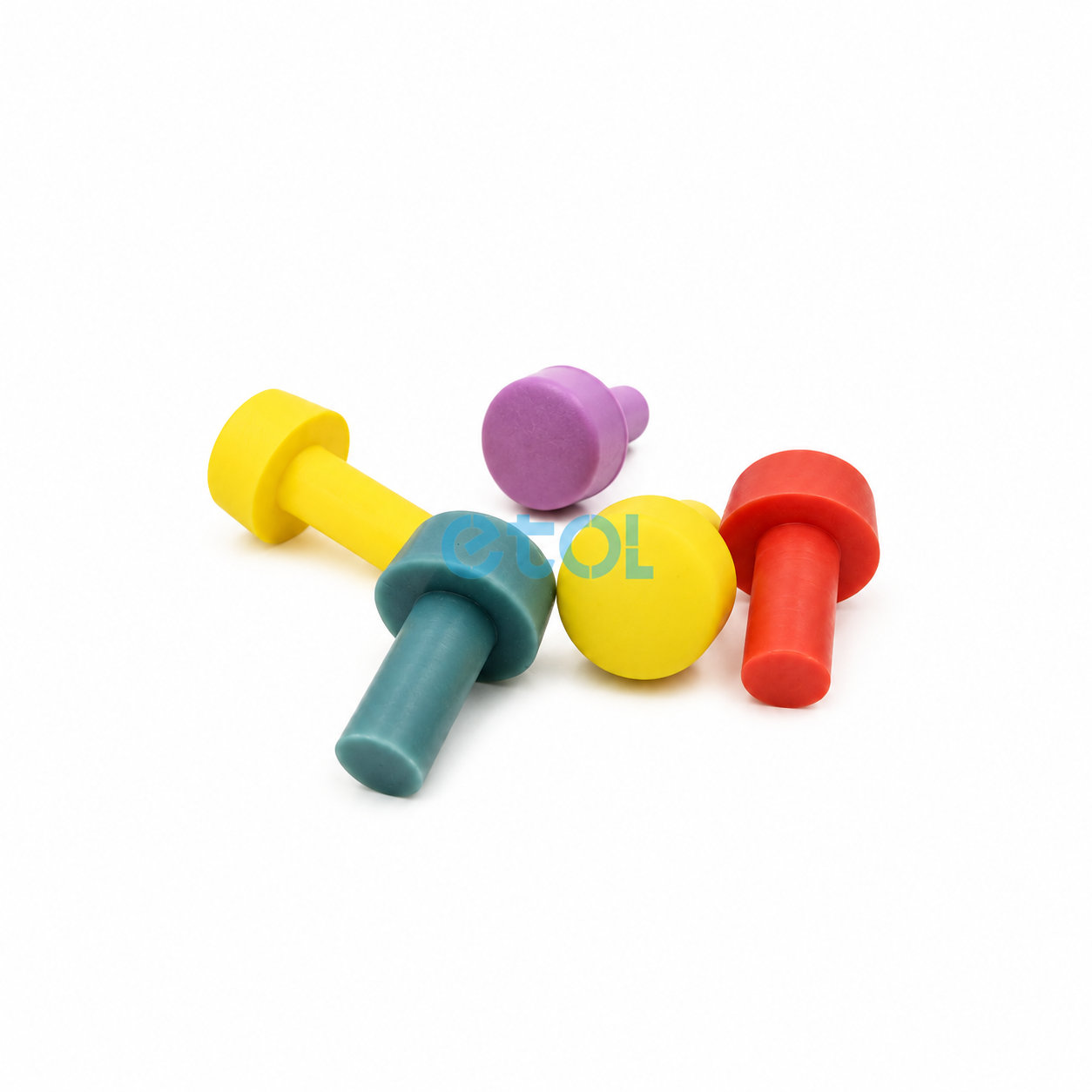 silicone rubber stoppers/colored rubber hole plugs for seal