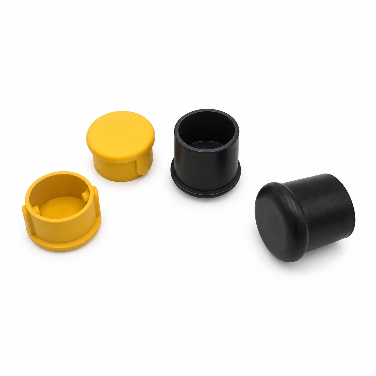 Round silicone rubber feet customized furniture foot tips