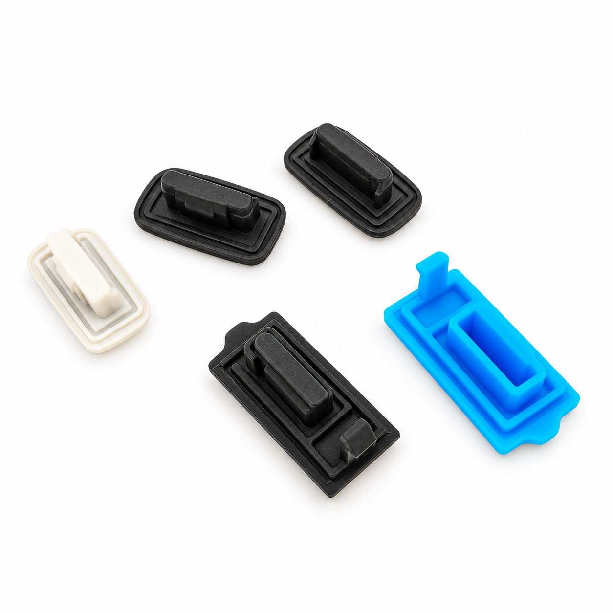 Custom small hole rubber seal cover/USB silicone plugs