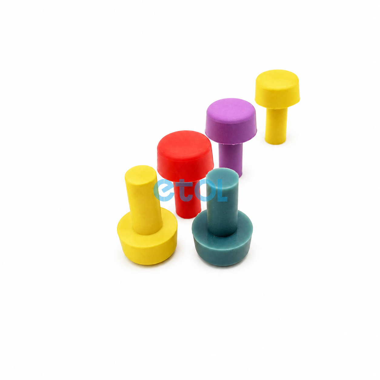 12mm rubber seal plugs/colorful rubber stoppers