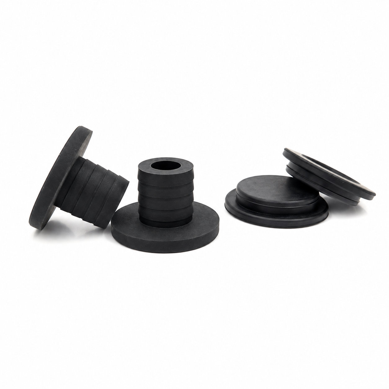 Black (HNBR) rubber stoppers/rubber seal plugs and cover