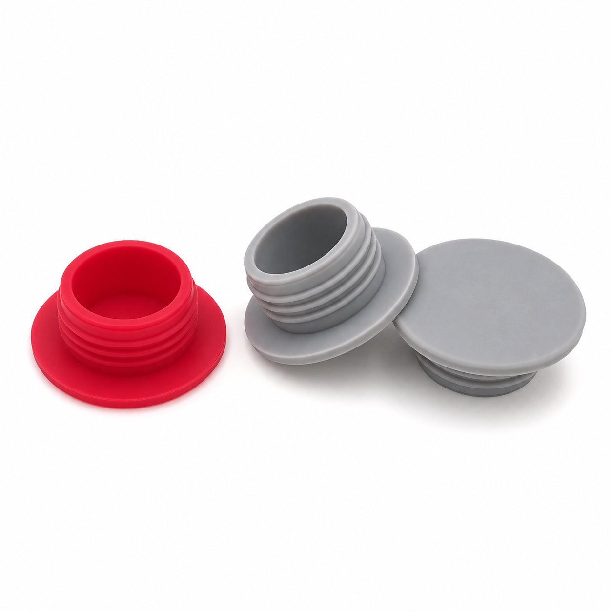 Custom made threaded rubber plug/ colored silicone plug