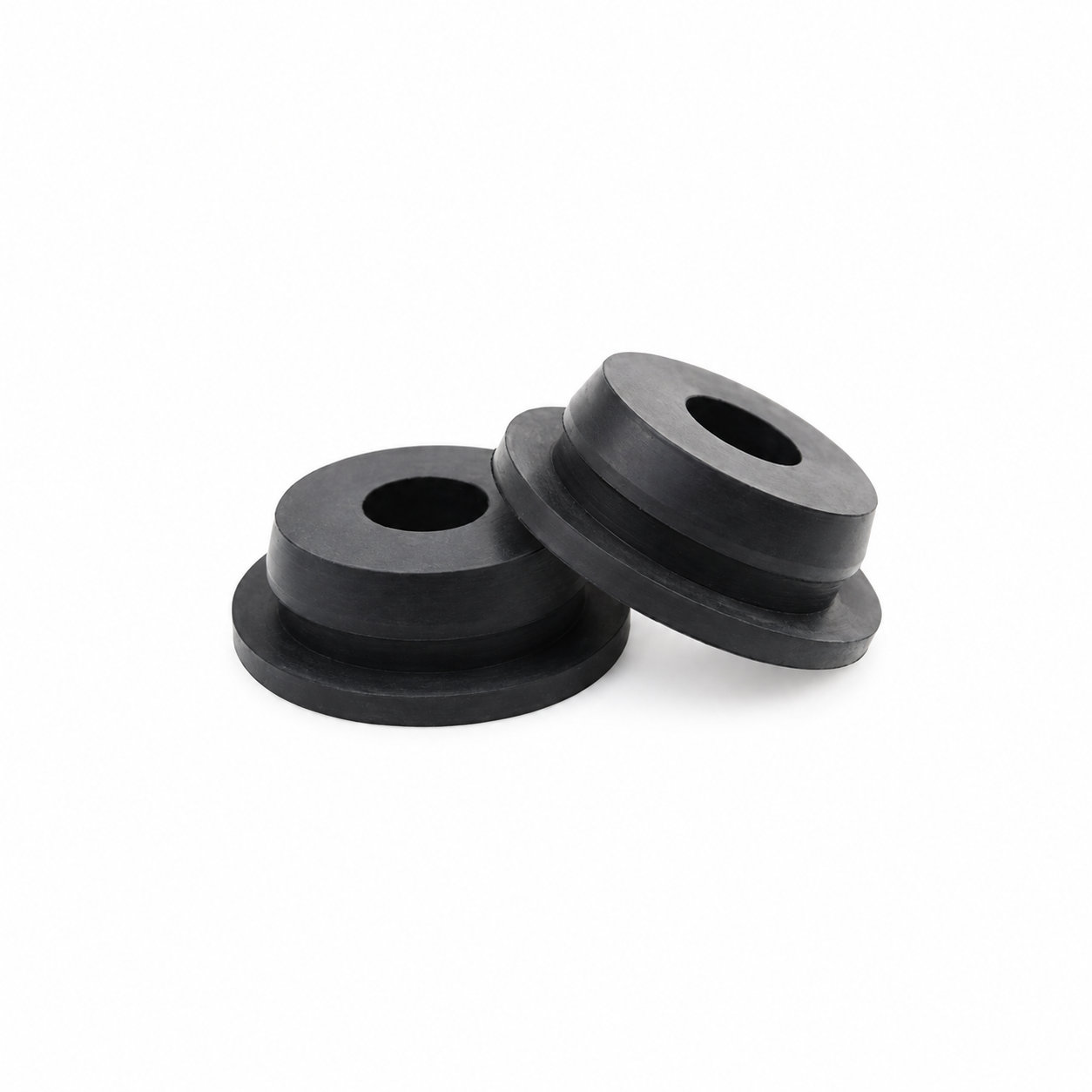 Custom molded silicone rubber cable grommet