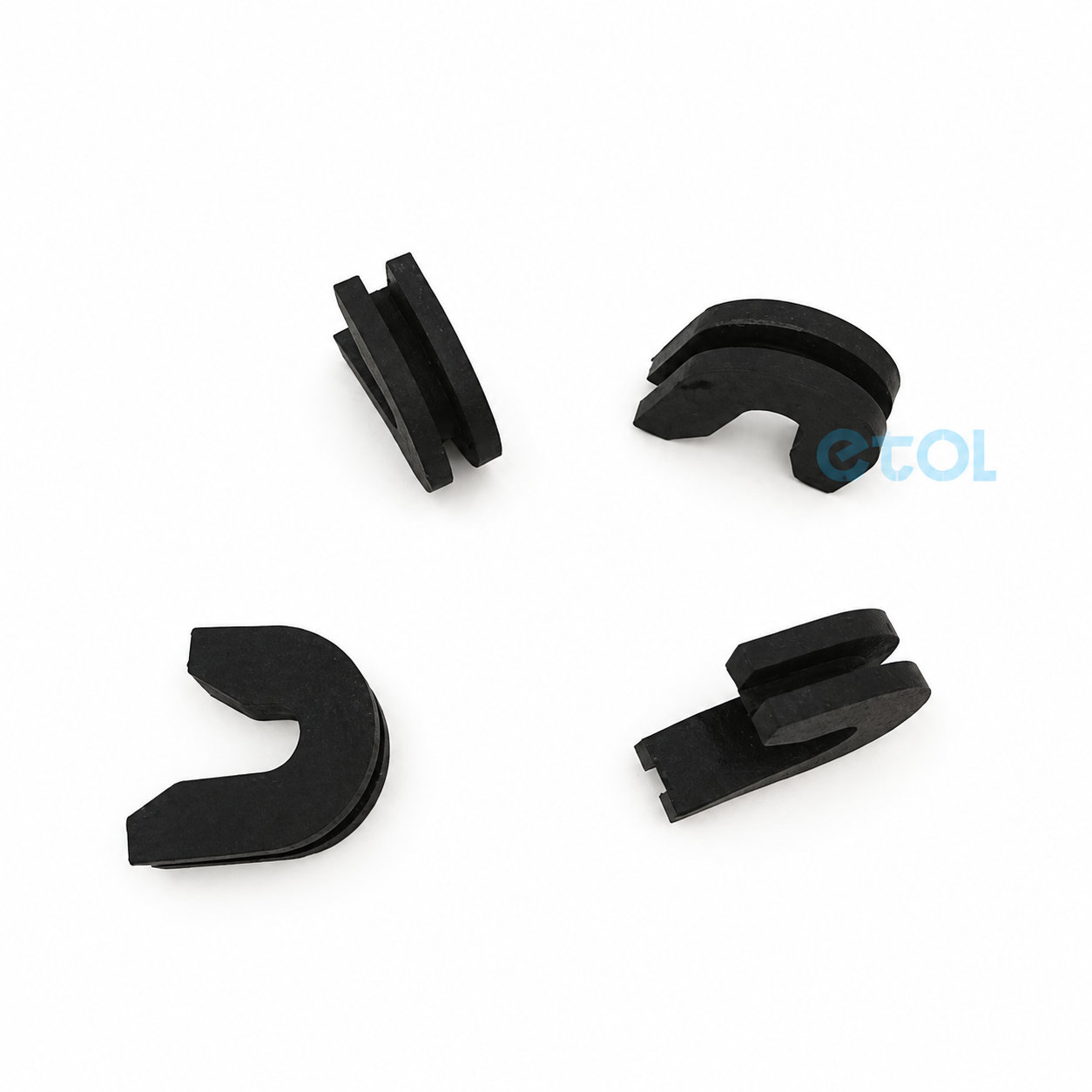 Molded heat-resistant cable sleeve sealing rubber grommet