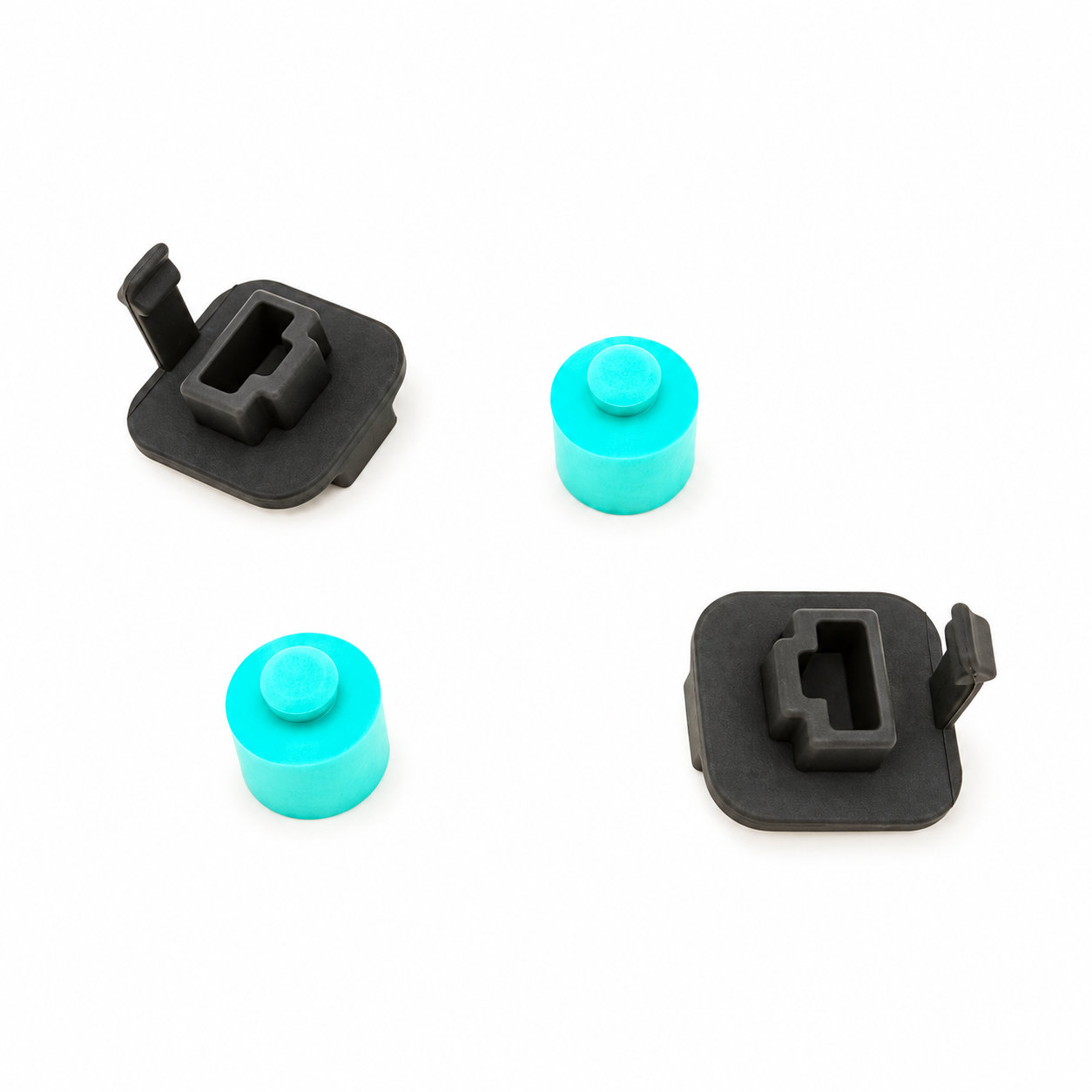 Dustproof USB rubber plugs/black rubber seal covers