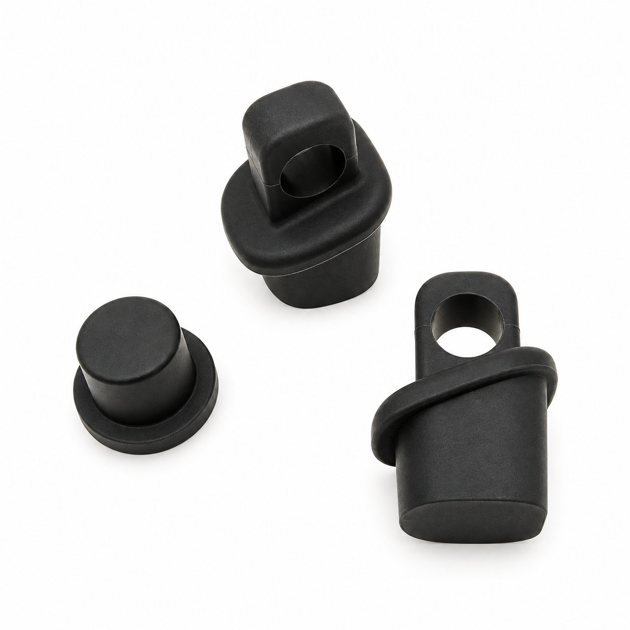 Silicone sealing stopper/solid rubber plugs with square hole