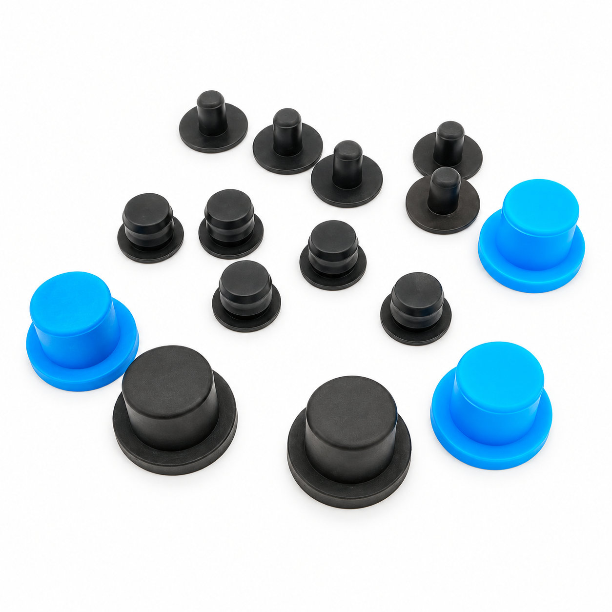 High quality (BIIR) rubber stopper/plugs with different sizes