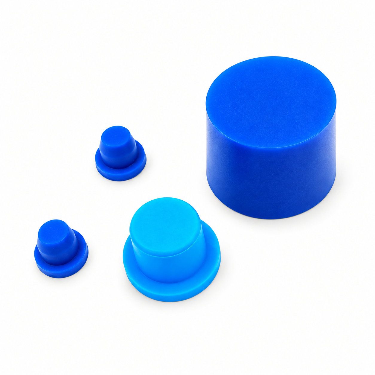 Colorful silicone stoppers/medical plugs/caps with different sizes