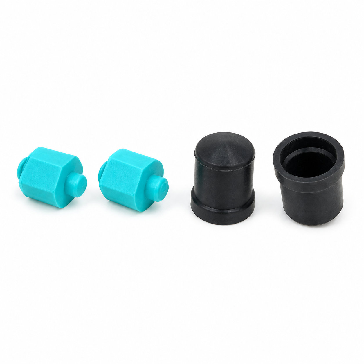 Colored rubber (BIIR) plugs/rubber caps for medical bottle