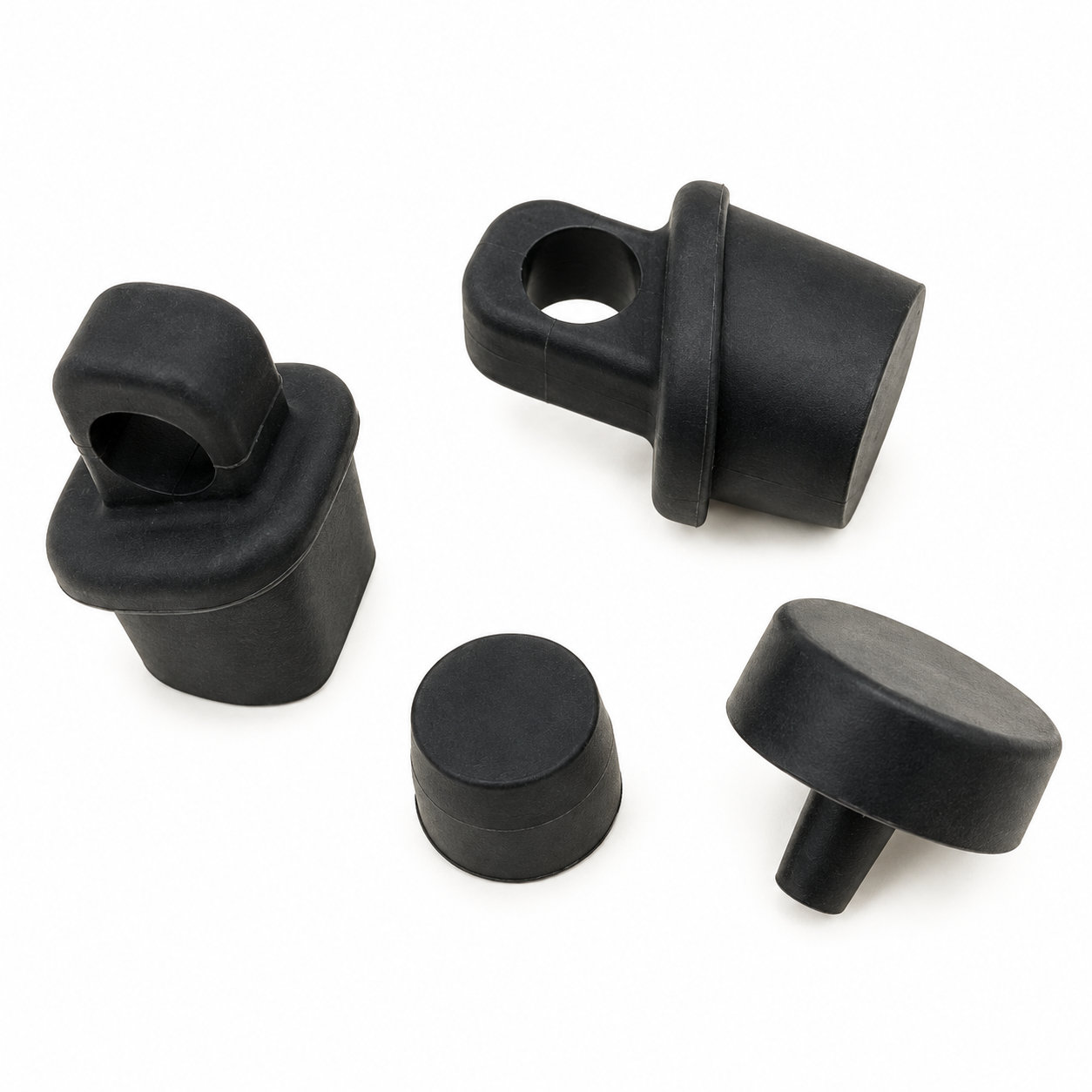 Black rubber (BIIR) stopper/Solid plug for medical bottle