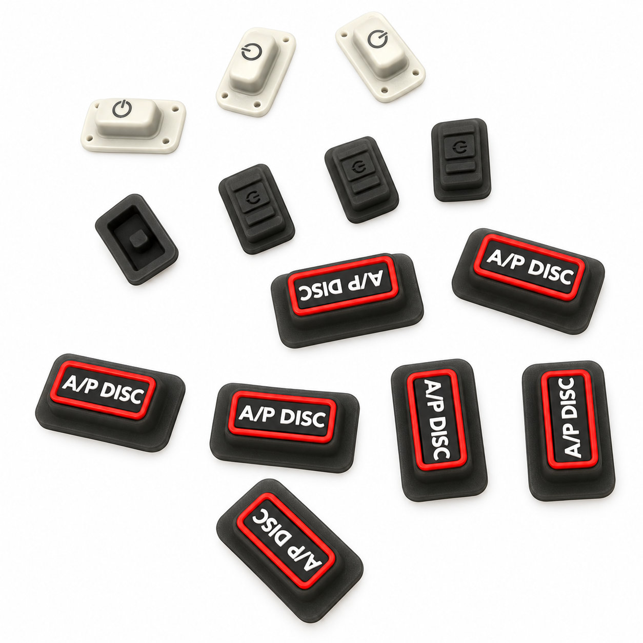 Custom electronic soft silicone rubber buttons/mini buttons