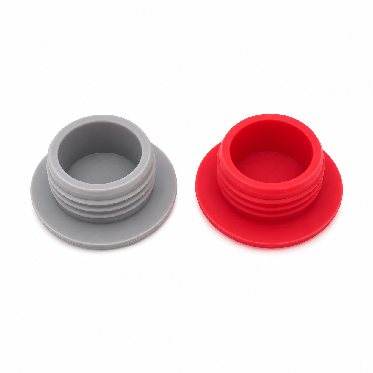 Custom made colored silicone rubber screw thread plug