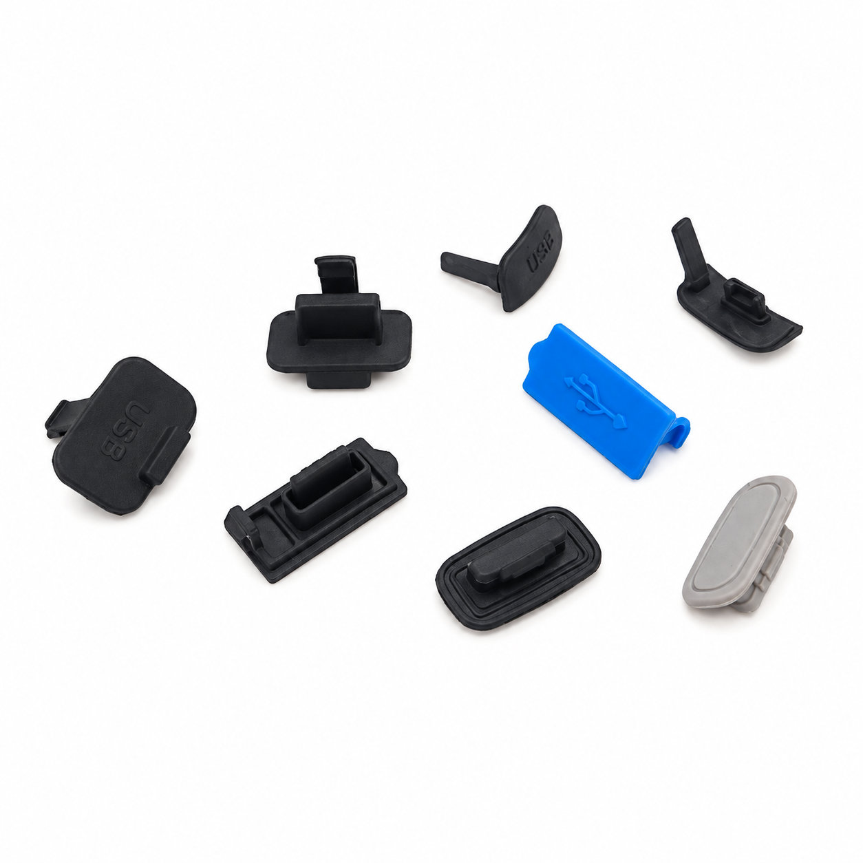 Custom anti dust plug silicone mini usb rubber cover