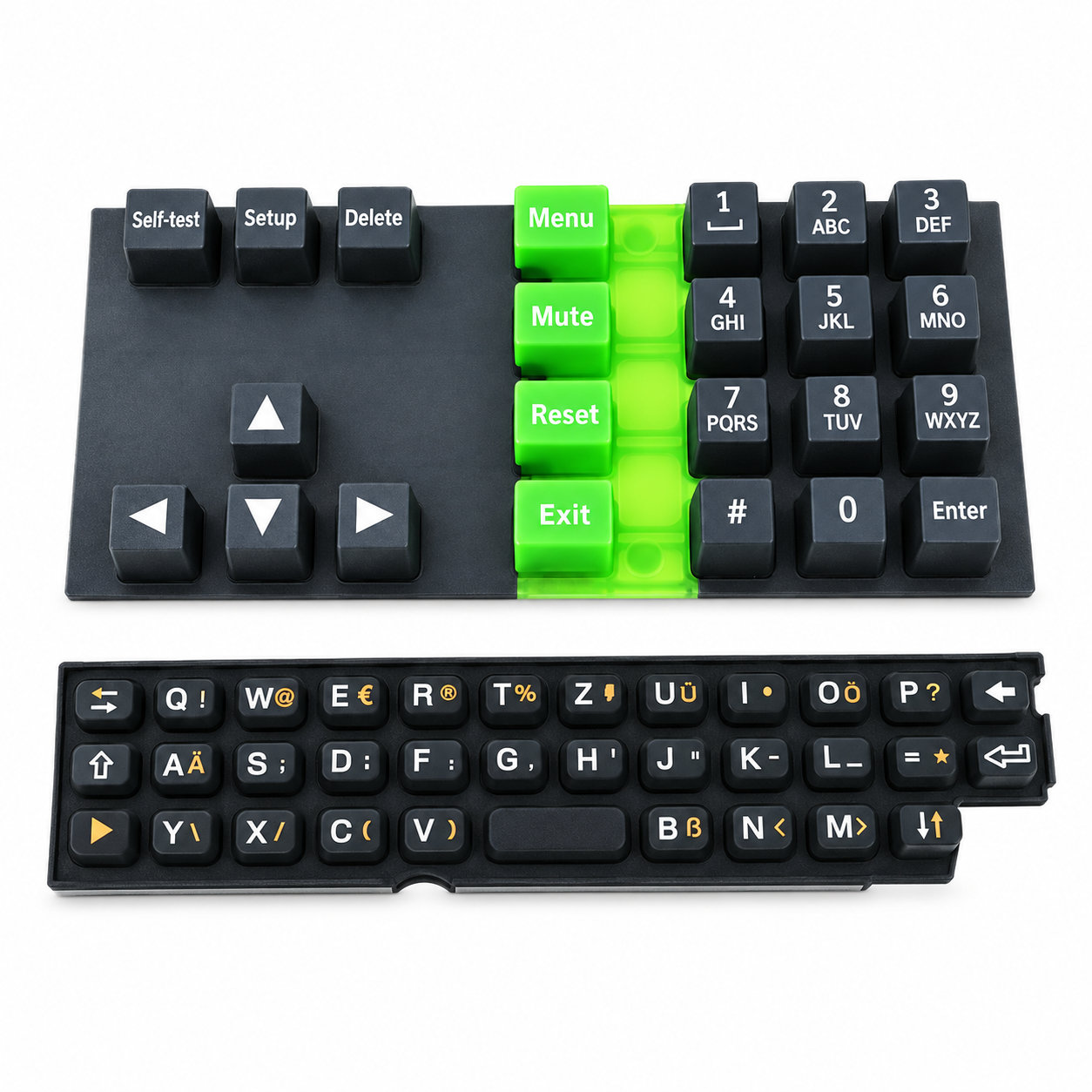 Silicone rubber keypad for computer/computer keyboard keypad
