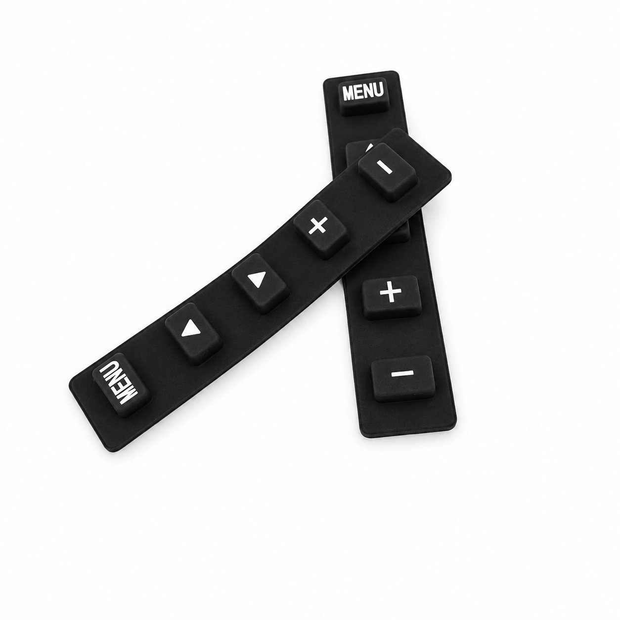 Custom made soft carbon pucks for silicone rubber keypads