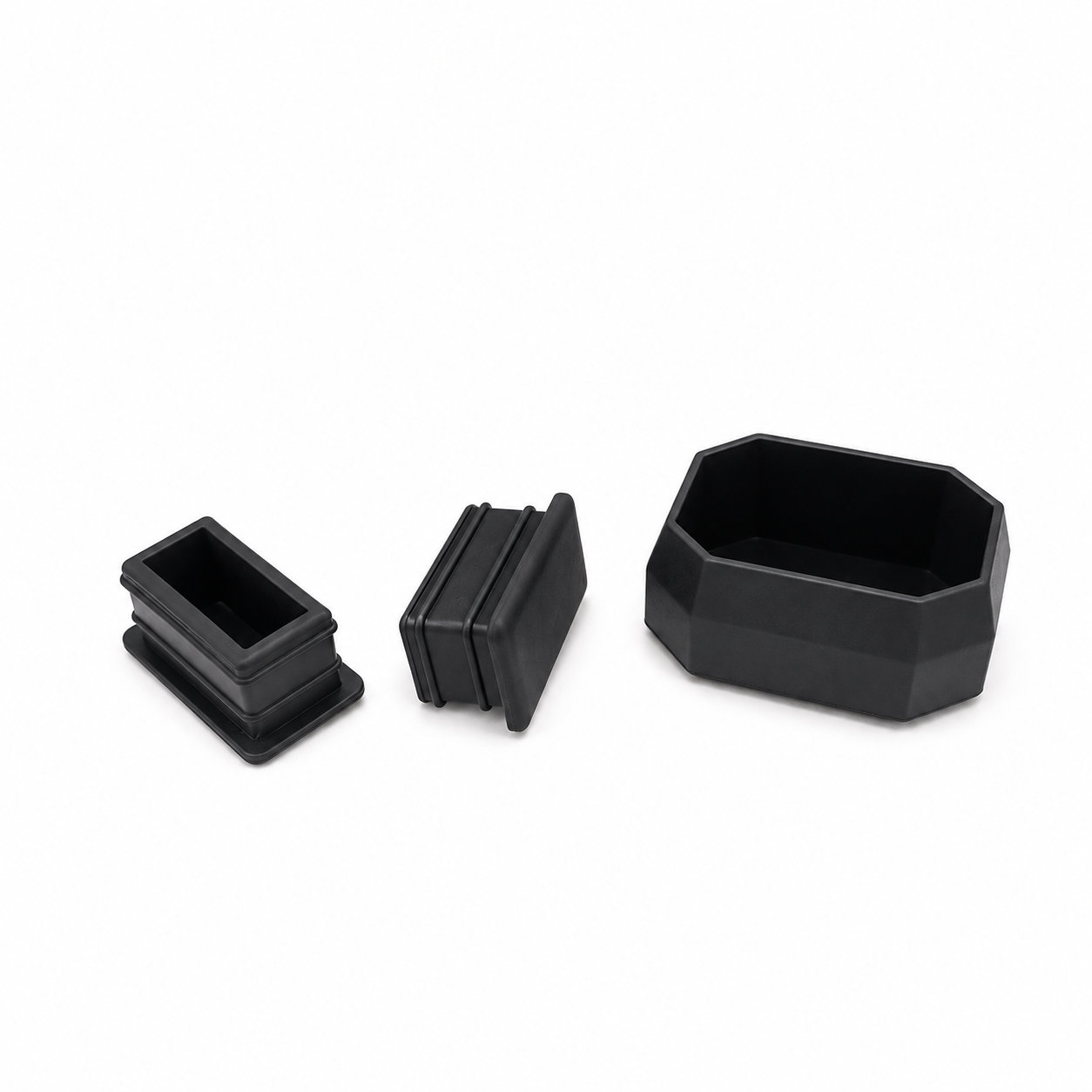 Rubber rectangular caps Custom silicone rubber tips