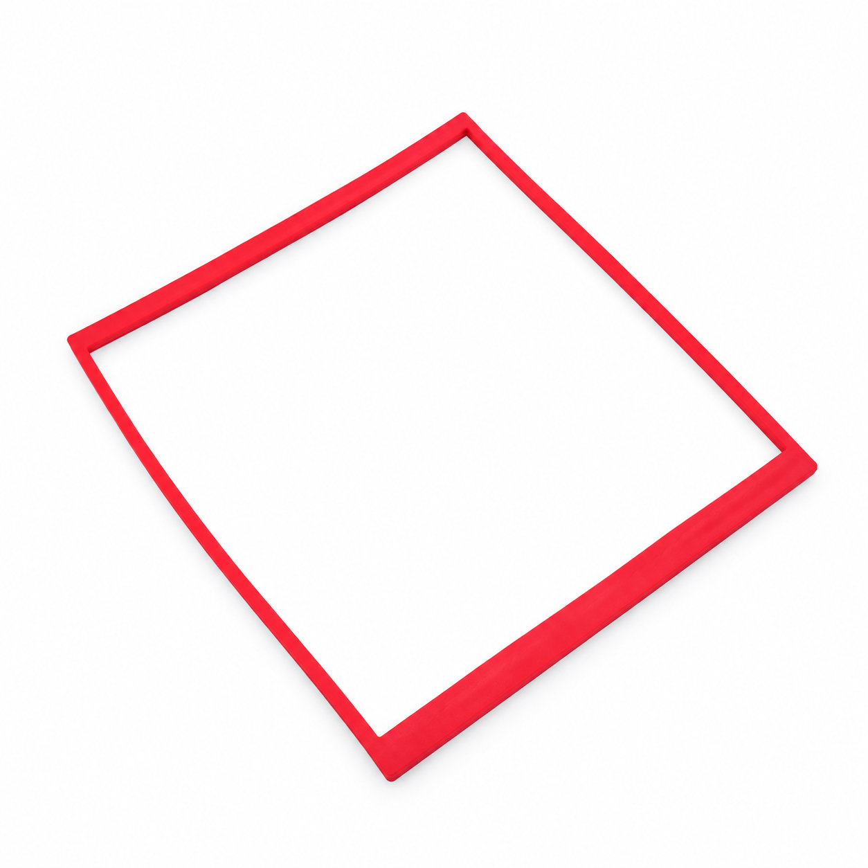 Square silicone gasket seals in various custom colors