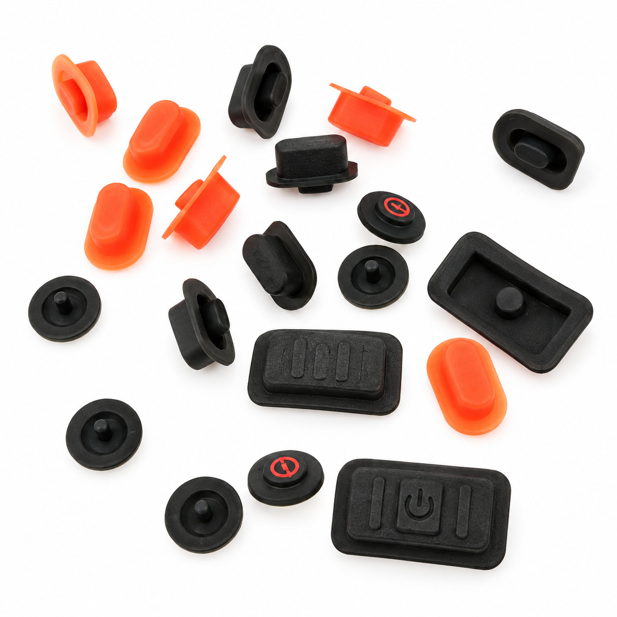 Custom industrial equipment silicone parts/silicone single buttons